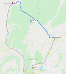 Entfernungen und Fahrzeiten (PKW)
