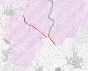 Wegeverlauf in den Schutzgebieten